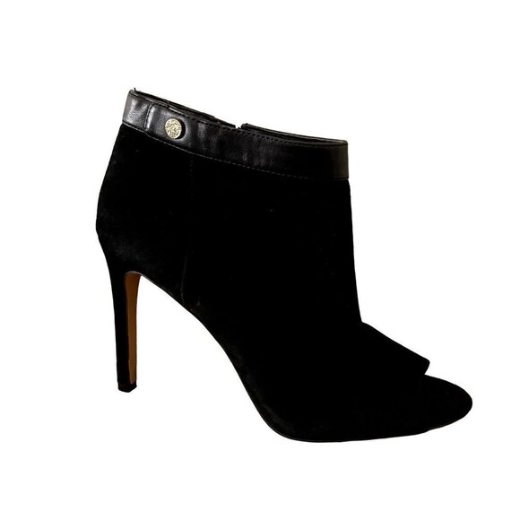 Vince Camuto trendy black stiletto heels peep toe business formal shoes stunning - Picture 9 of 9